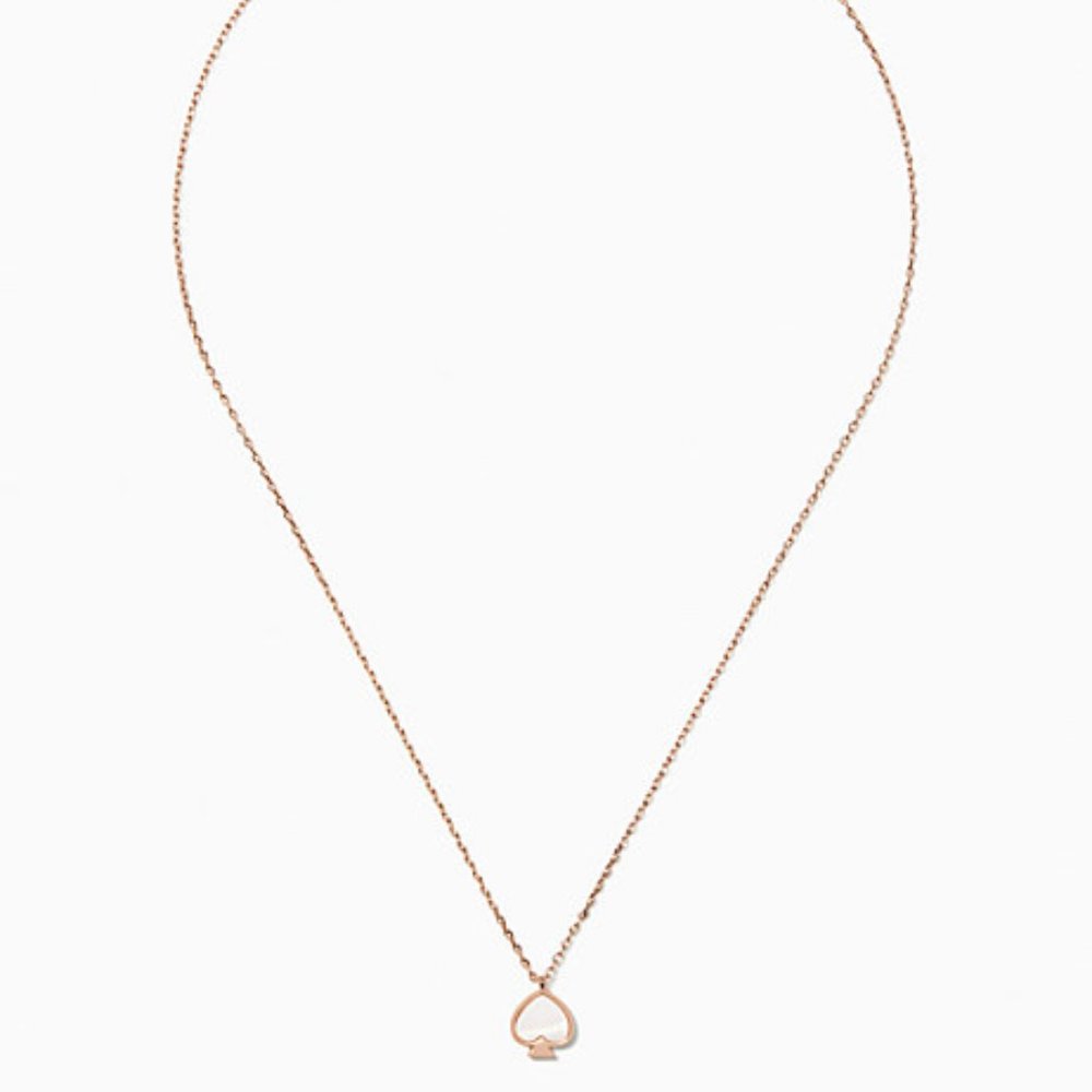 NWT Kate Spade signature spade spade mini pendant necklace